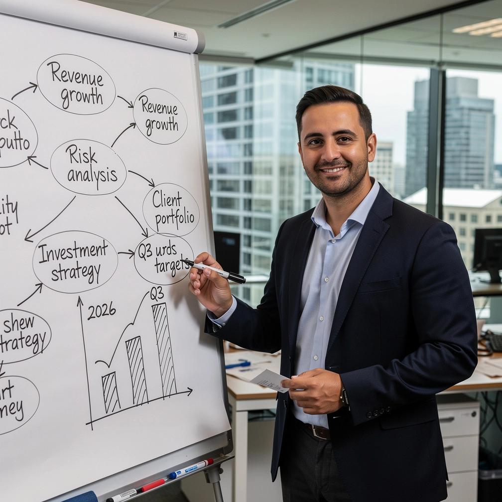 Vizualizácia blogu so základmi osobných financií, zobrazená na obrazovke počítača.